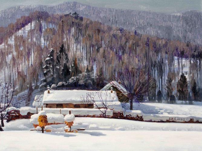 杜晓东《雪乡》中国美协会员 国家一级美术师