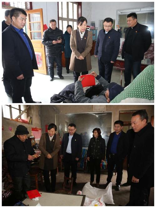 市委常委,市纪委书记汲进梅来石墙镇走访慰问贫困户