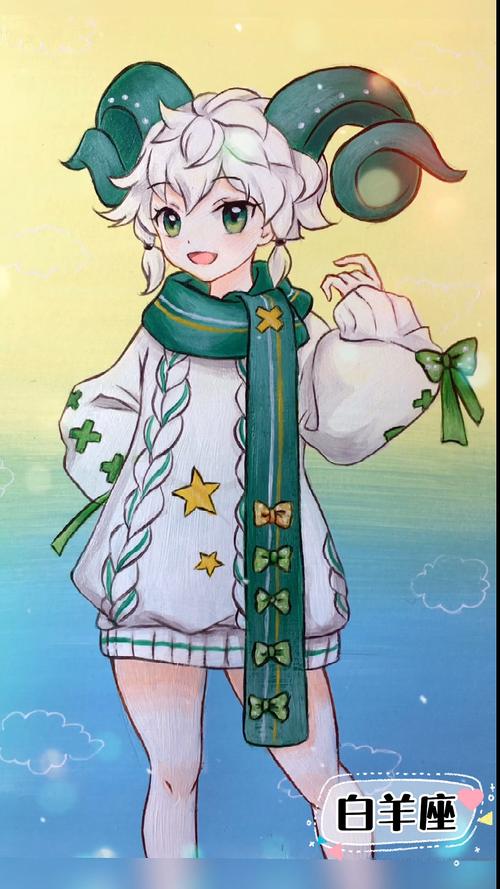十二星座给老爸改画的第十天十二星座白羊座