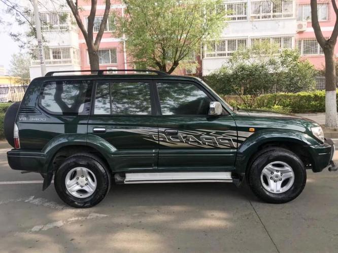 98-02老款霸道彩条贴纸 普拉多车身拉花腰线 路霸v6 3400侧裙贴花