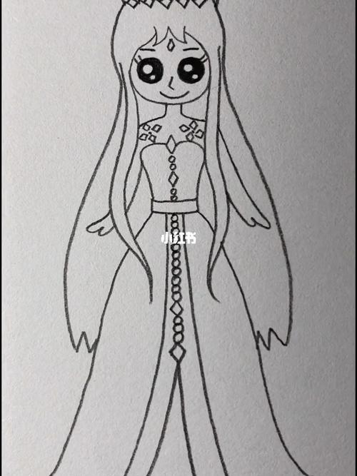 小公主简笔画_简笔画_简笔画教程_文化_绘画