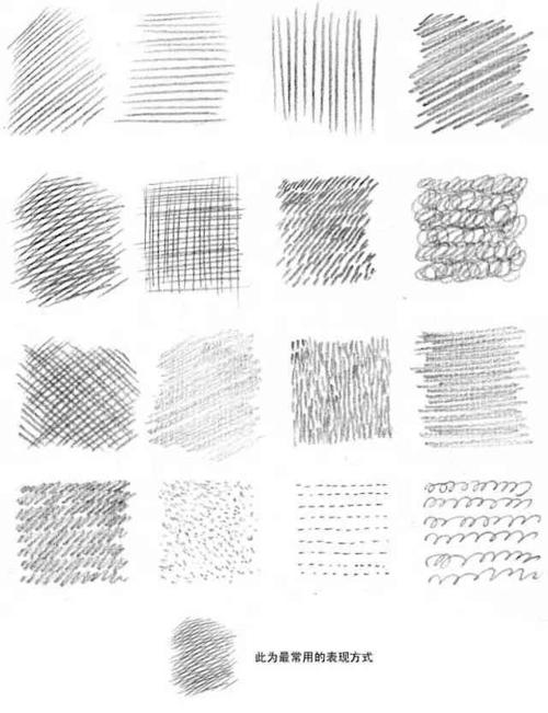 no.9 铅笔线条的表现方式 都知道画素描要用线,可是要怎么用?