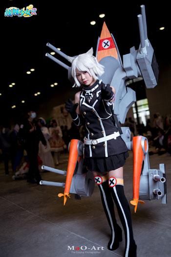 战舰少女r同人cos:舰装霸气的俾斯麦改cos