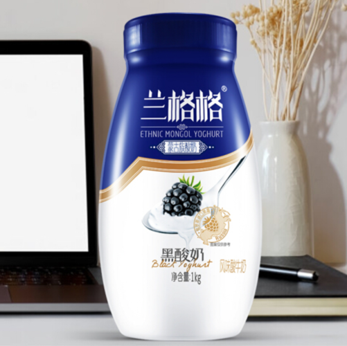无防腐剂:兰格格 低温黑酸奶 1kg x10件 139.2元