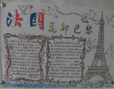 关于圣母巴黎院手抄报 手抄报简单又好看
