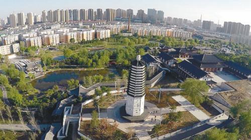 沈阳舍利塔盛京碑林公园二期改造 月底竣工