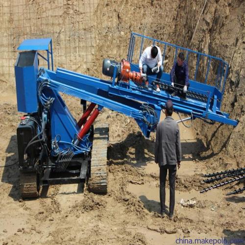 多功能履带式锚固钻机 小型全液压基坑锚杆钻机