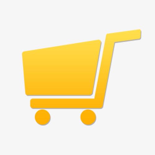 购物车黄色图标素材