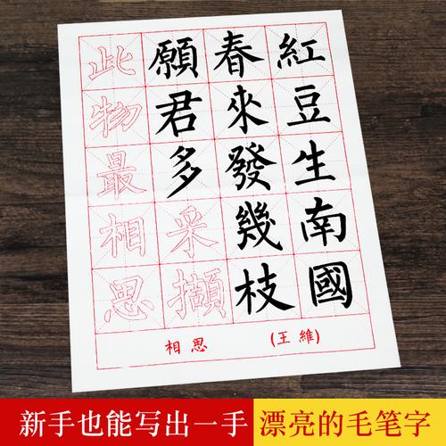 宣纸 小学生儿童毛笔字帖入门书法初学者大人楷书天天练描红宣纸临摹