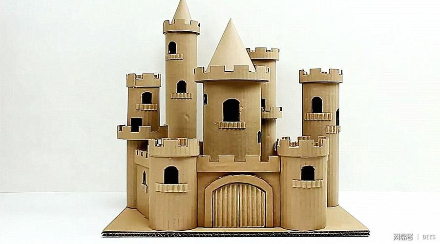 diy纸板教程,城堡模型的制作方法,不仅简单还很有创意