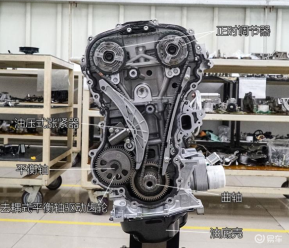 5三缸机的正时传动采用的是皮带传动,而福特1.5t选择了正时链条传动.
