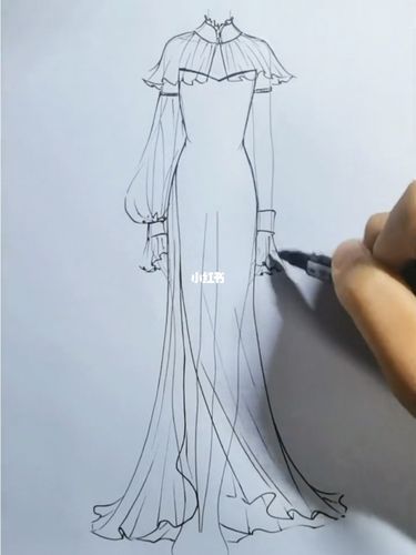 漂亮裙子画法教程来了~_裙子_教程_手绘_文化_绘画