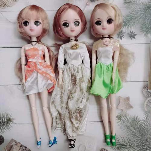 超精美日式卡通微瑕疵美少女娃娃  大头q版大眼换装娃娃女孩玩具