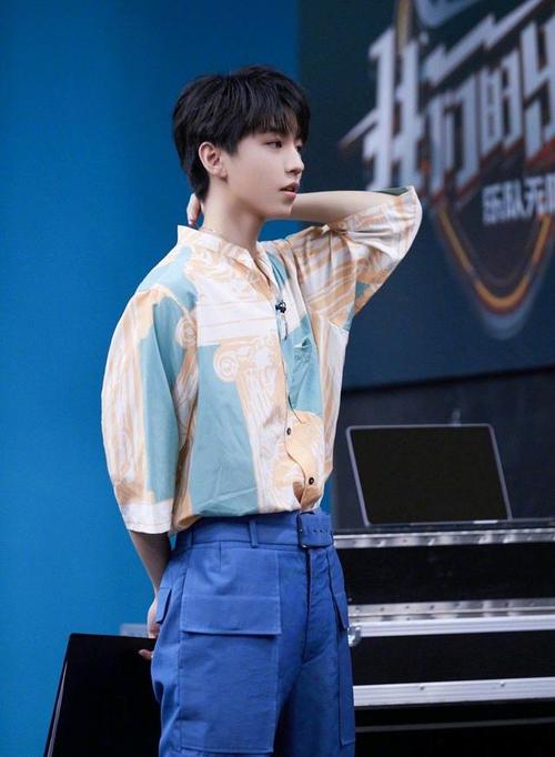 花样少年#王俊凯#雕塑印花衬衫