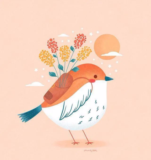 小清新插画欣赏~_水粉_零二七艺考