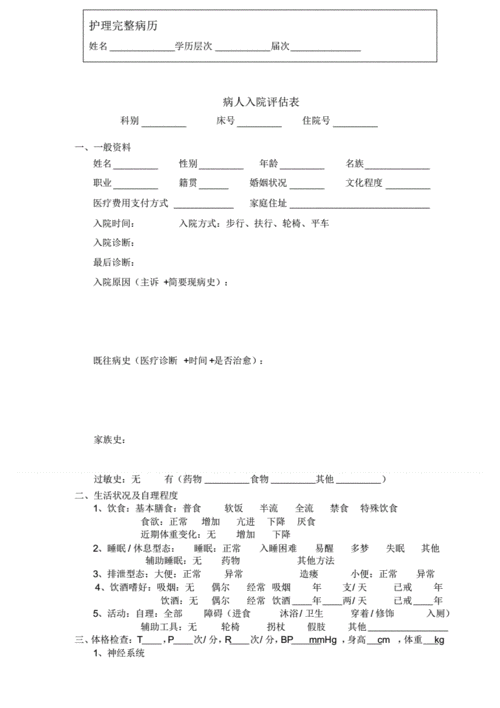 护士-完整病历-模板.pdf 7页