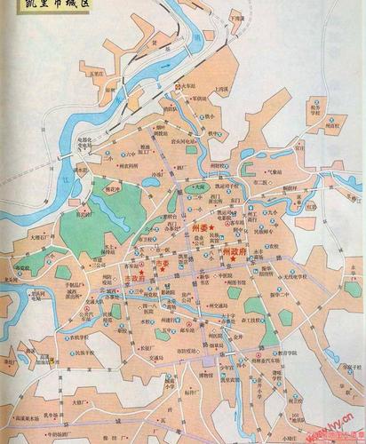 贵州凯里市市区地图全图,贵州凯里市市区地图高清版