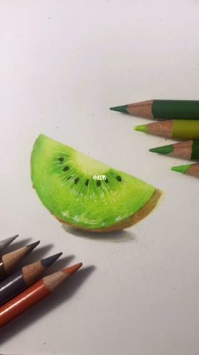彩铅水果,猕猴桃怎么画(详细视频教程)_彩铅_猕猴桃_彩铅画_知识_艺术