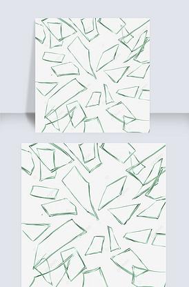 变碎片的破碎的透明玻璃