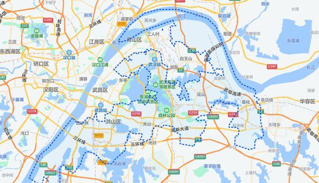 上海嘉定区vs武汉洪山区:嘉定区实际更像市区,名义上却恰好相反