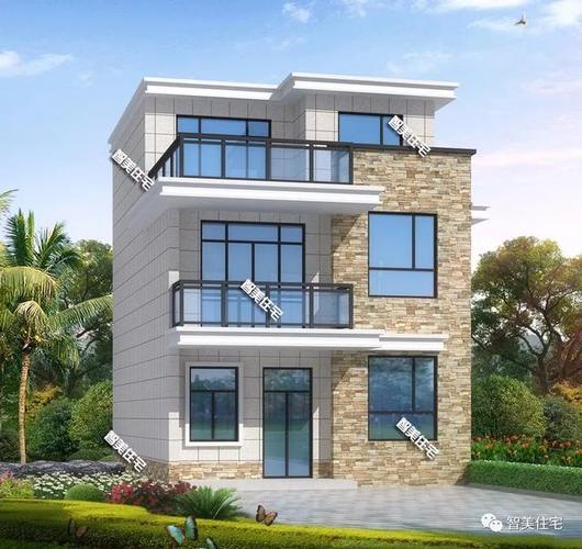 两栋不用罗马柱装饰的农村自建房,漂亮精致,施工更容易
