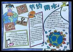水资源的污染和浪费手抄报 节约水资源手抄报