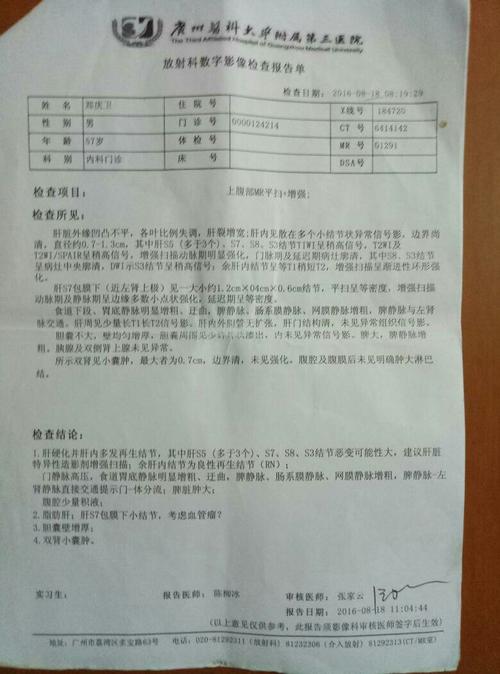 肝癌诊断的标准