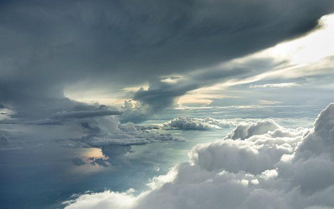 高空中的云梦幻桌面壁纸1280*800 风景
