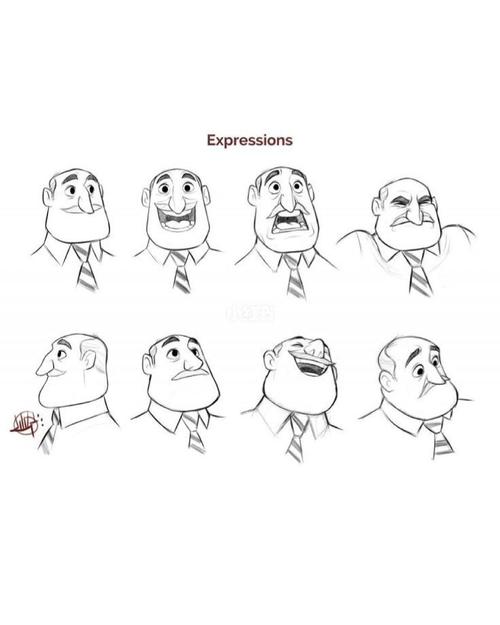 【儿童插画】人物五官画法—表情篇2_插画_眉毛_简笔画_绘画_手绘