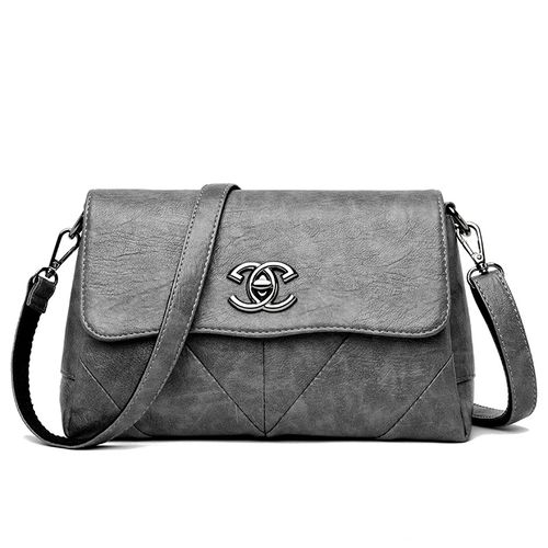 包包女士单肩包女士斜挎包女欧美时尚百搭中老年妈妈包软皮拼接小方包