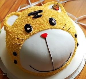 厦门儿童生日小虎蛋糕 个性卡通蛋糕生肖老虎蛋糕 送货上门