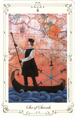 清清塔罗占卜馆10月4日整体运势塔罗牌【宝剑6】 一张代表找到新的