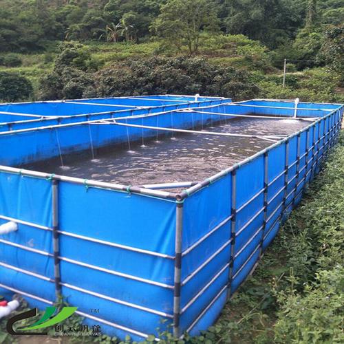 大型户外水产养殖帆布水池加厚刀刮布防水布锦鲤养鱼池虾池专用袋