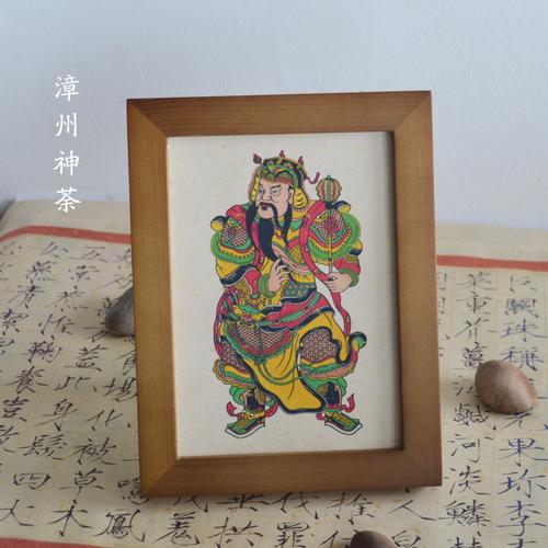 中国风特色礼品木板年画摆件童子门神郁垒神荼敬德秦琼门贴墙