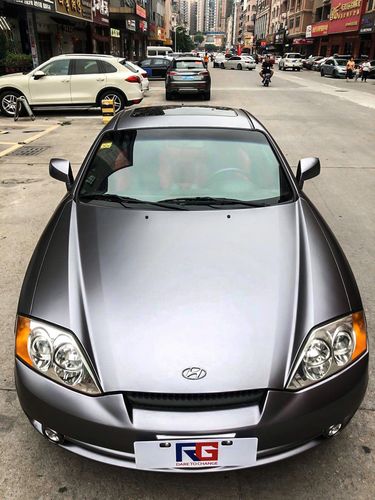 现代酷派车身改色电光碳灰 rg瑞集改色膜东莞厚街加盟