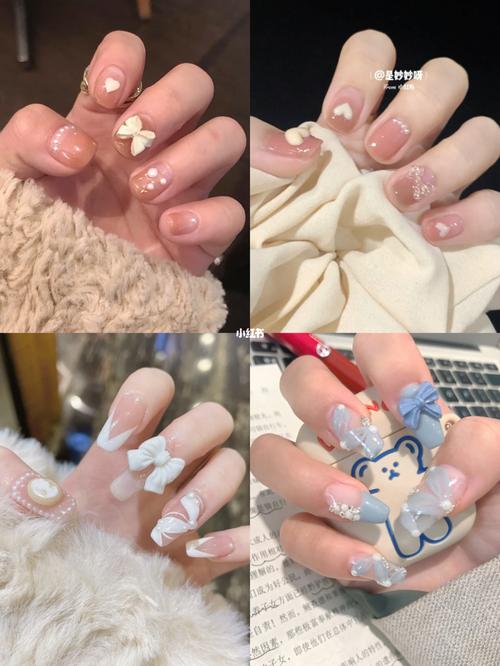 2021年超火的蝴蝶结美甲合集!