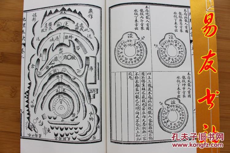 正版 地理五诀 清末扫叶山房石印本原版影印,八卷足本