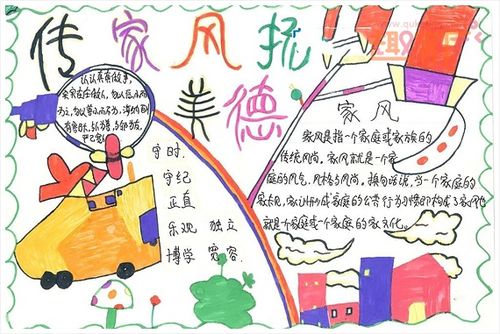 弘扬家风美德手抄报 家和万事兴