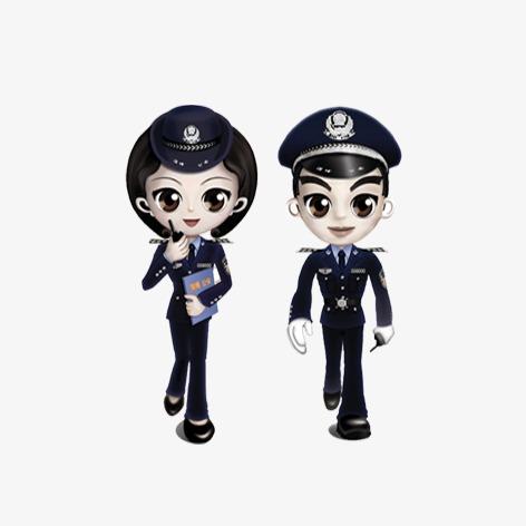 萌萌哒警察图片卡通头像