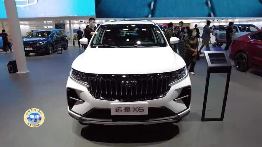 2021款吉利远景x6pro车展实拍了解外观内饰后买不买做个参考