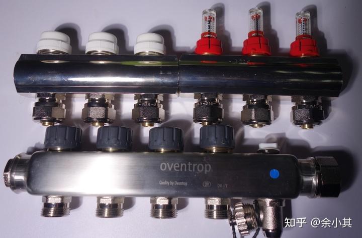 非全面解读地暖集分水器(十)意瓦(ivar)分水器 内外镀镍黄铜分水器