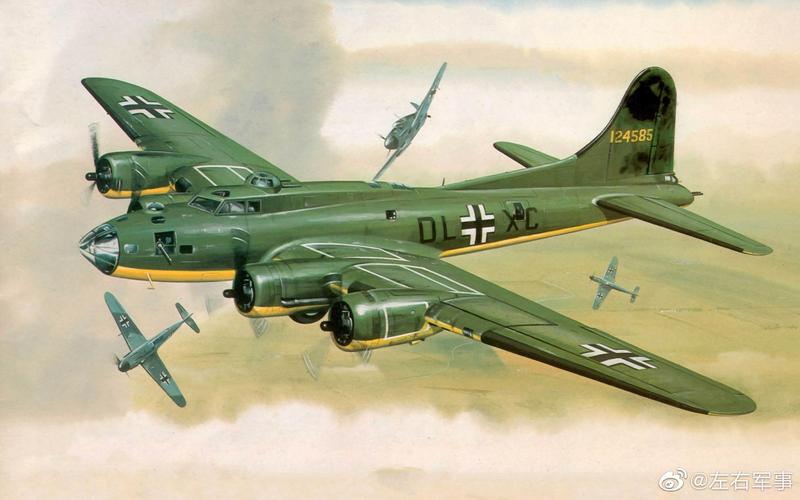 二战期间德军缴获的盟军b17轰炸机