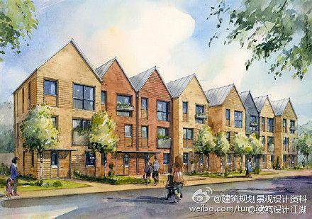 建筑的水彩表现 john walson
