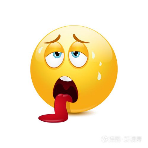 精疲力竭的图释
