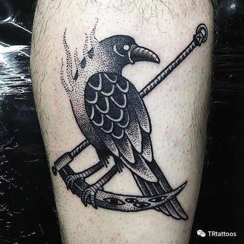 超酷的乌鸦纹身遮盖首选硬核必备