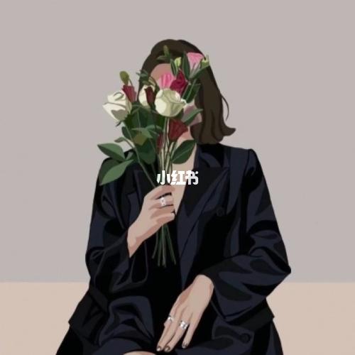 93【捧花系列】手绘浪漫520情侣头像不露脸_情侣头像_捧花_浪漫