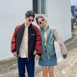 方嘉煜studio情侣外套秋冬款宽松百搭条纹初秋外套女ins夹克上衣