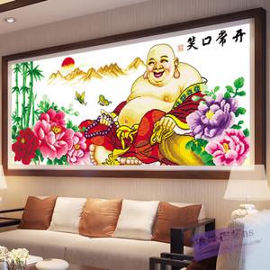 十字绣大肚弥勒佛