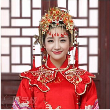 古代新娘妆作品展示