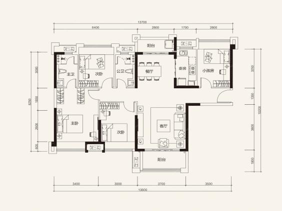 海伦国际户型图